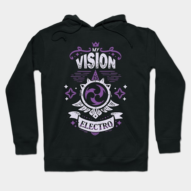 Genshin impact electro Hoodie by Typhoonic